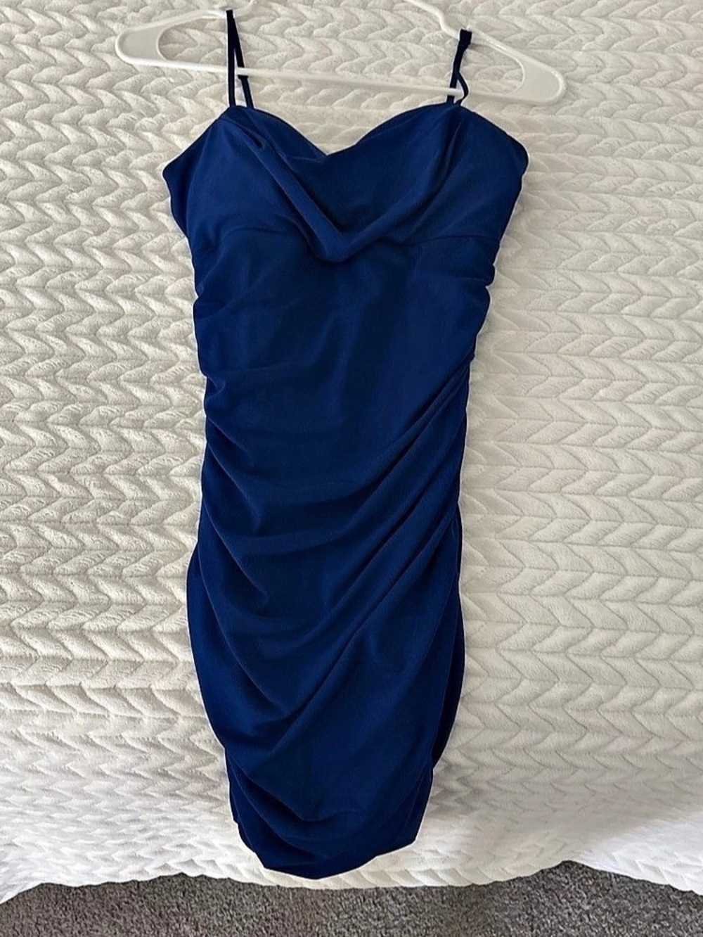 Emerald Sundae Draped Midi Dress in Blue Size XS Like New